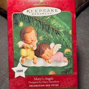 Hallmark Keepsake Mary’s Angels Lighted Ornament Mary Hamilton Sleeping Angels